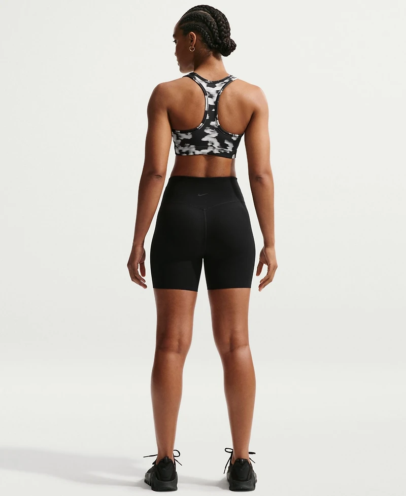 Nike Women's Swoosh Medium Support Padded Printed Sports Bra