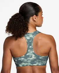 Nike Women's Swoosh Medium Support Padded Printed Sports Bra