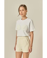 English Factory Women's Pearl Seashell T-Shirt