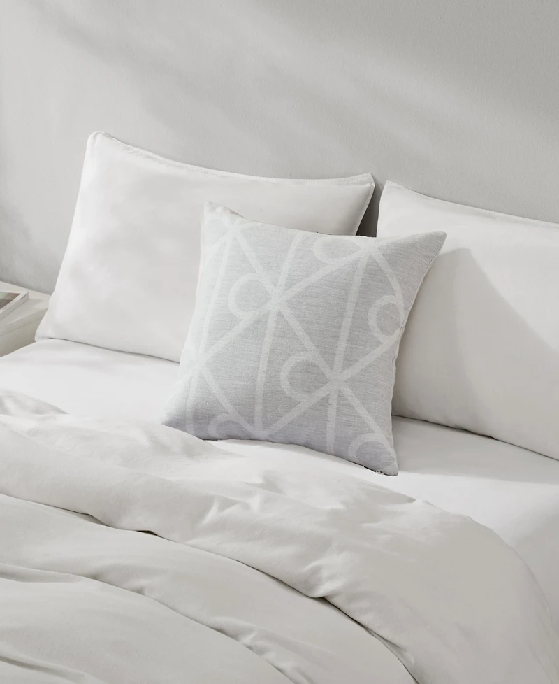 Calvin Klein Emblem Decorative Pillow, 20" x 20"