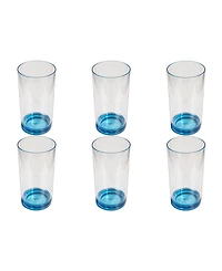 Abode Homewares Fine Ribbed Double Old Fashioned Glasses, Set of 6