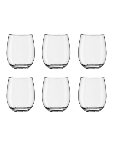 Abode Homewares Montana Tritan Stemless, 18 Oz.,Tritan Acrylic,Set Of 6