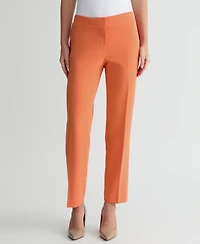 Kasper Women's Stretch Crepe Slim Leg Pant, Regular & Petite Sizes