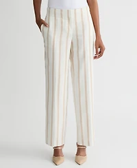 Kasper Women's Striped Clean-Waist Pants, Regular & Petite