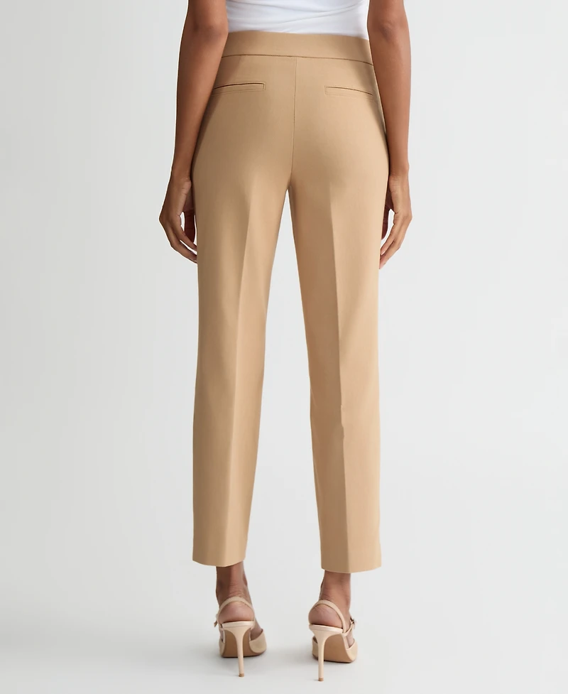 Kasper Women's Stretch Twill Cropped Pull-On Pants, Regular & Petite
