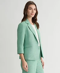 Kasper Women's 3/4-Sleeve Notch-Lapel Blazer