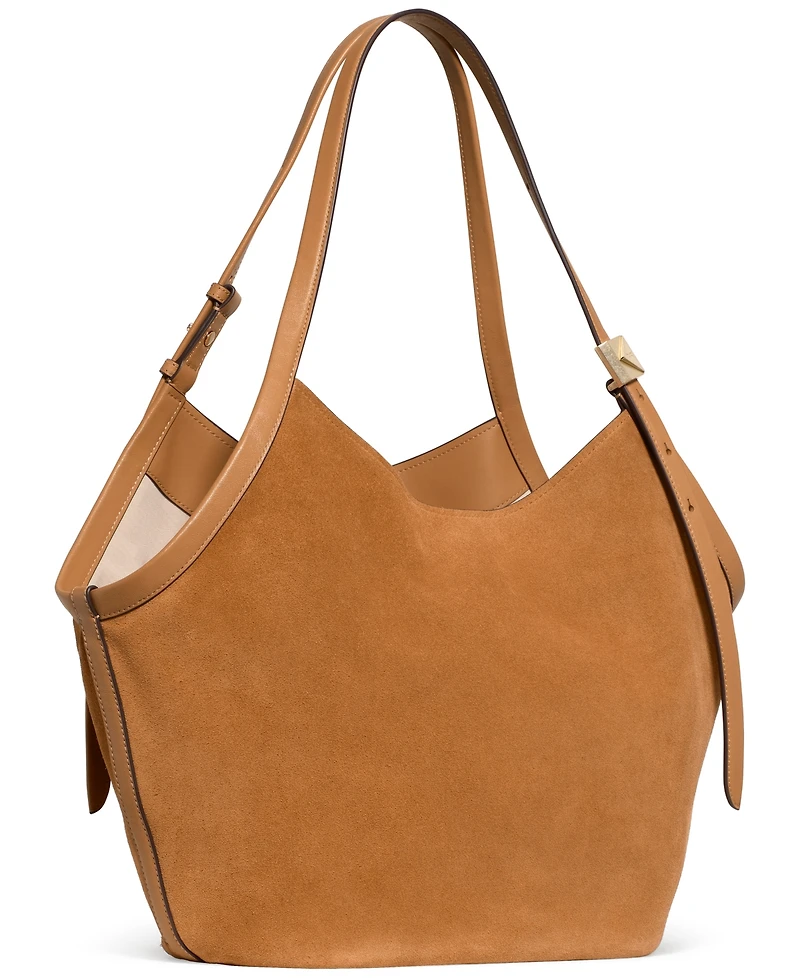 kate spade new york Deco Tulip Large Suede Tote Bag