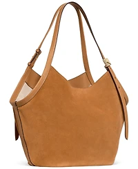 kate spade new york Deco Tulip Large Suede Tote Bag