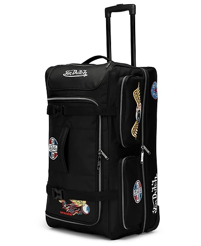 Von Dutch Signature Patch 20" Carry-On Rolling Duffel