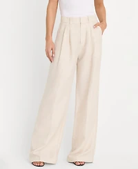 Good American Women's Mid-Rise Wide Leg Trousers