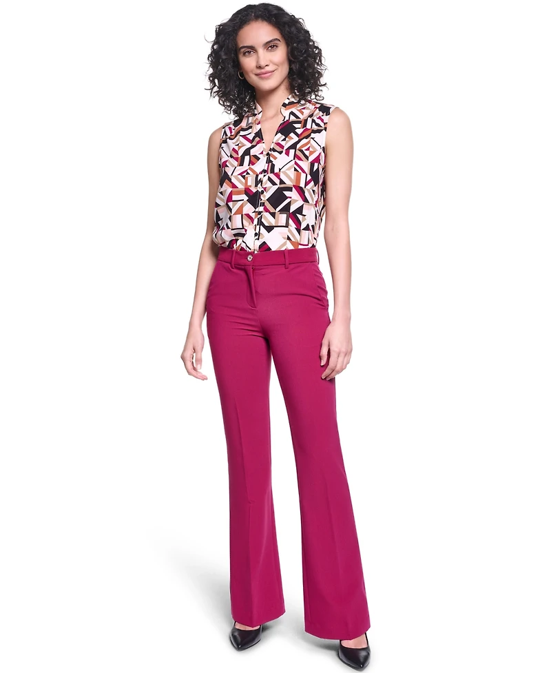 Karl Lagerfeld Paris Women's Mid-Rise Pants
