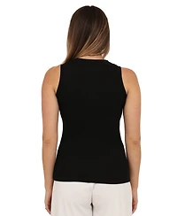 24seven Comfort Apparel Women's Ribbed Knit Sleeveless Tank Top