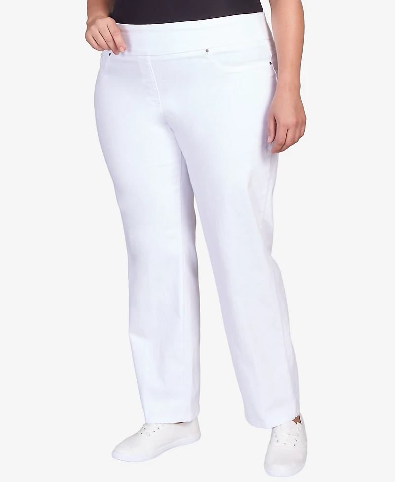 Ruby Rd. Plus Mid-Rise Pull-On Jeans