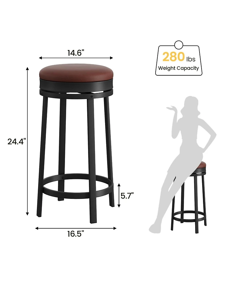 gaomon Swivel Bar Stools ,Counter Height Kitchen Bar Chairs