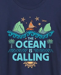 Hybrid Apparel Plus Moana the Ocean is Calling Short-Sleeve Graphic T-Shirt