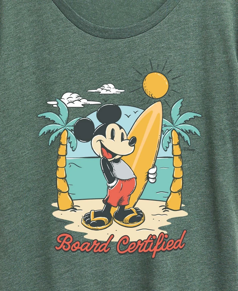Hybrid Apparel Plus Disney SurfBoard Certified Mickey Short-Sleeve Graphic T-Shirt