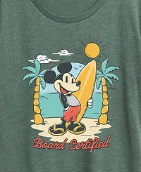 Hybrid Apparel Plus Disney SurfBoard Certified Mickey Short-Sleeve Graphic T-Shirt