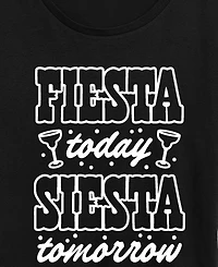 Hybrid Apparel Plus Instant Message Fiesta Today Siesta Tomorrow Short-Sleeve Graphic T-Shirt