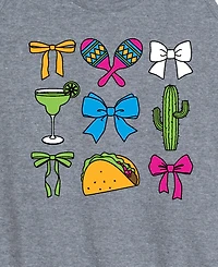 Hybrid Apparel Plus Instant Message Cinco De Mayo Bows Racerback Graphic Tank Top