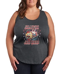 Hybrid Apparel Plus Size SpongeBob Square Pants Jellyfish Jam Band Racerback Graphic Tank Top