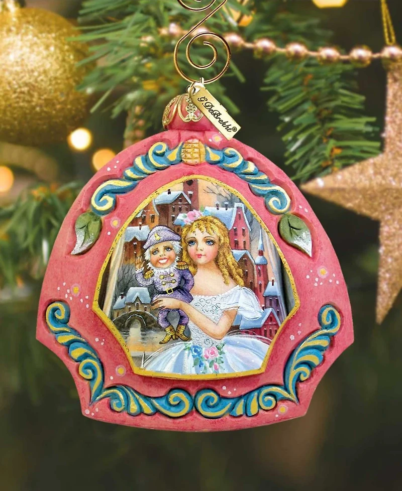 G.DeBrekht Hand Painted Nutcracker Scenic Ornament