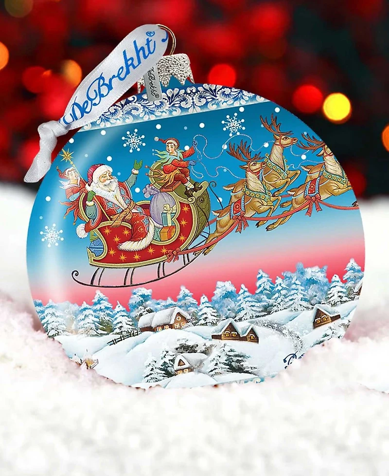 G.DeBrekht Limited Edition Oversized Up-Up Away Ball Glass Ornament