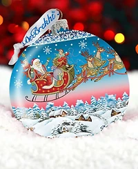 G.DeBrekht Limited Edition Oversized Up-Up Away Ball Glass Ornament