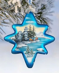 G.DeBrekht Peaceful Kingdom North Star Limited Edition Glass Ornament