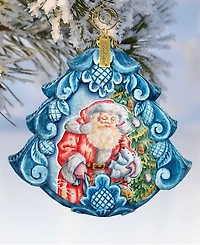 G.DeBrekht Hand Painted Gift Giving Pleasure Scenic Ornament