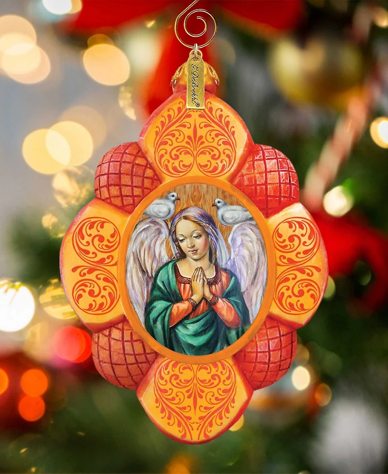 G.DeBrekht Hand Painted Virgin Mary Scenic Ornament