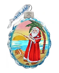 G.DeBrekht Christmas In July Glass Ornament - Set of 3