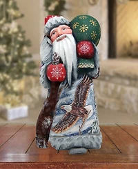 G.DeBrekht Woodcarved and Hand Painted Santa Eagle Santa Masterpiece Signature Figurine