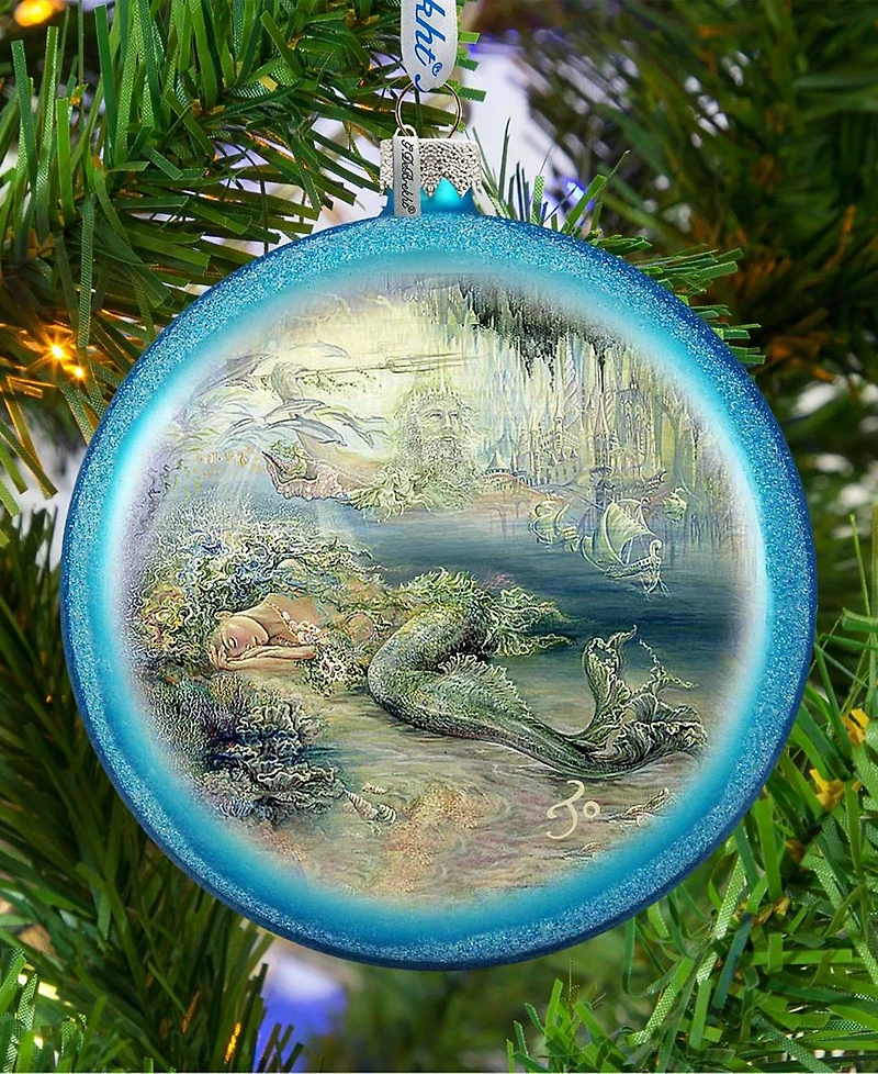 G.DeBrekht Mer Angel Glass Ornament Holiday Splendor