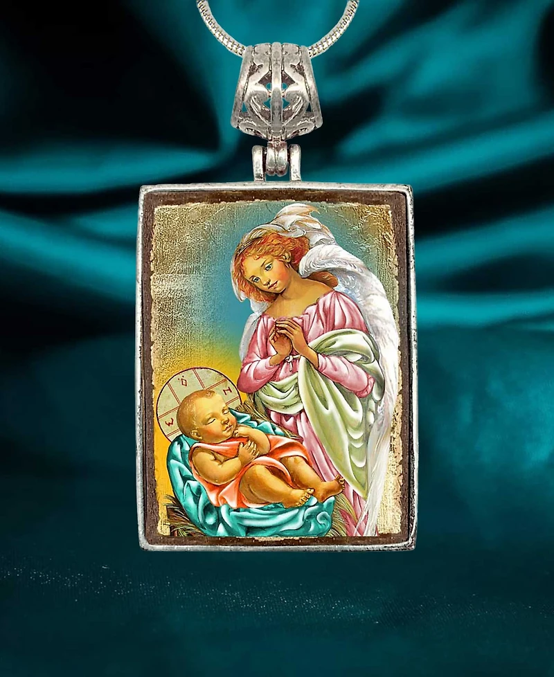 G.DeBrekht Blessing Angels Religious Holiday Jewelry Necklace Monastery Icons