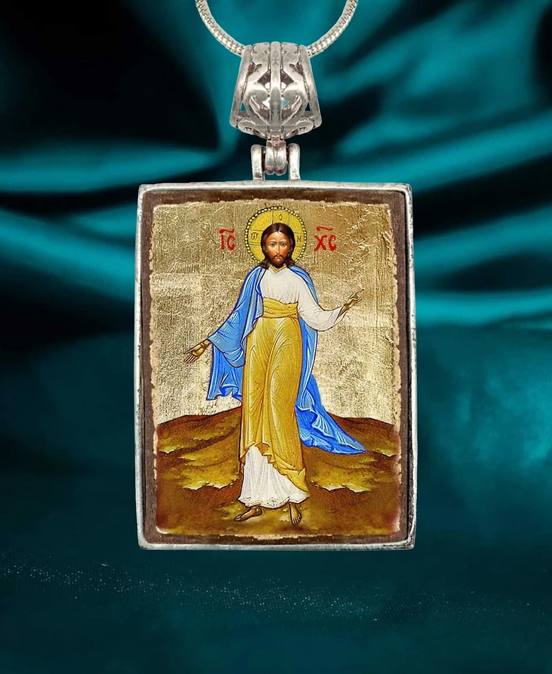 G.DeBrekht Jesus Religious Holiday Jewelry Necklace Monastery Icons