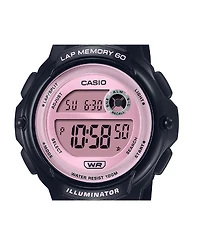 Casio Women's Digital Black Resin Strap Watch 41mm