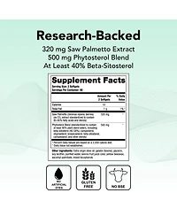 Theralogix Prostate Sr Saw Palmetto and Beta-Sitosterol Supplement - Supports Healthy Urinary Tract Function in Men - 90-Day Supply - Nsf Certified