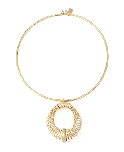 Robert Lee Morris Soho Gold Coiled Pendant Wire Necklace