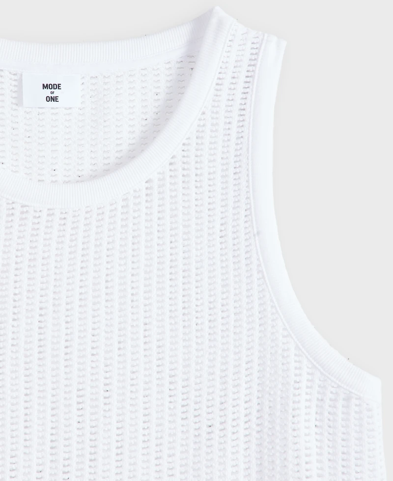 Mode of One Men's Mesh-Knit Crewneck Tank, Macy's Exclusive