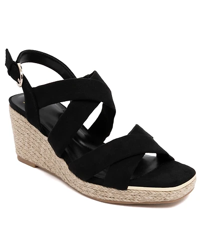 Jones New York Women's Harila Strappy Espadrille Wedge Sandals