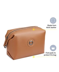 Delsey Paris Chatelet Leather 9.75" Toiletry Bag
