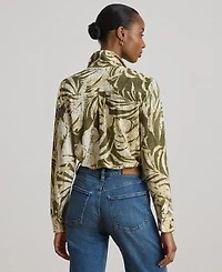 Lauren Ralph Women's Button-Up Collared Shirt