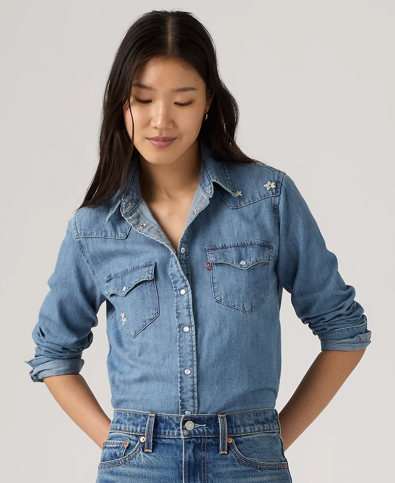 Levi's Women's The Ultimate Western Cotton Denim Shirt