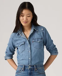 Levi's Women's The Ultimate Western Cotton Denim Shirt