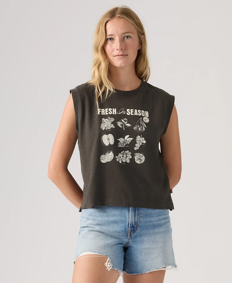 Levi's Juniors' Boxy Crewneck Tank Top