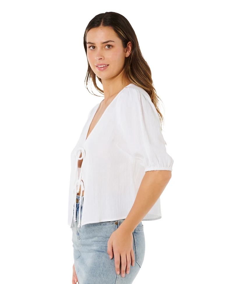 Rip Curl Women's Vibe Surf Tie-Front Top