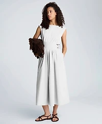 Kenneth Cole Women's Sleeveless Boat Neck Midi Dress