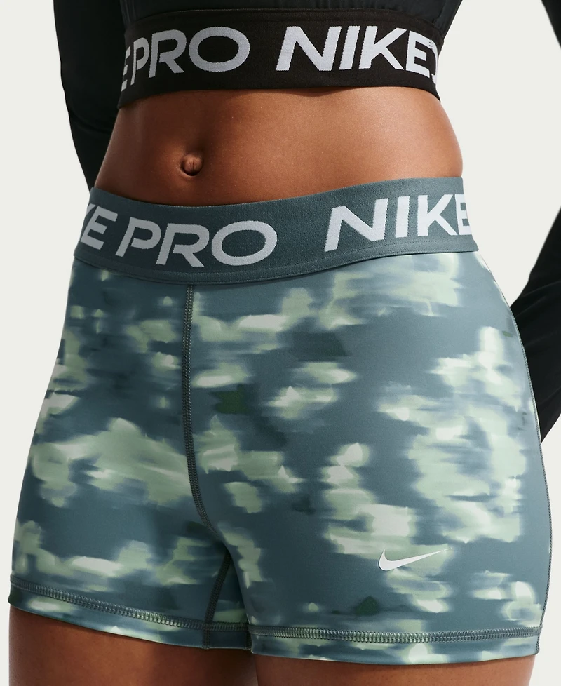 Nike Pro Women's 3" Mid-Rise Printed Biker Shorts