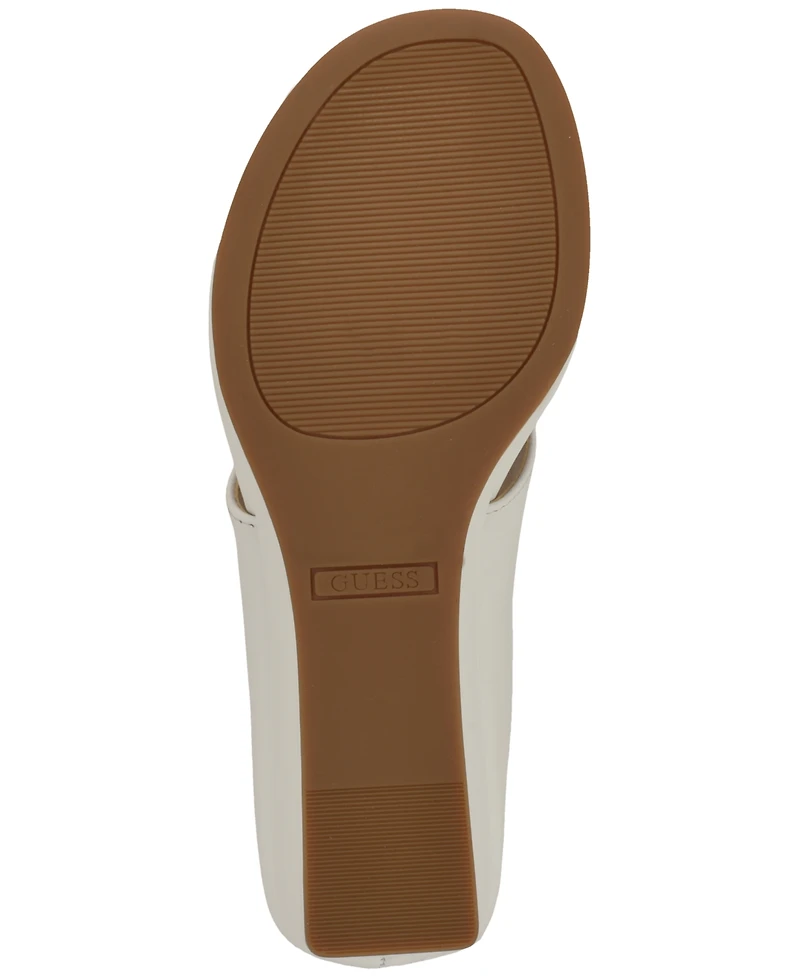 Guess Women's Marchon Thong Slip-On Wedge Sandals