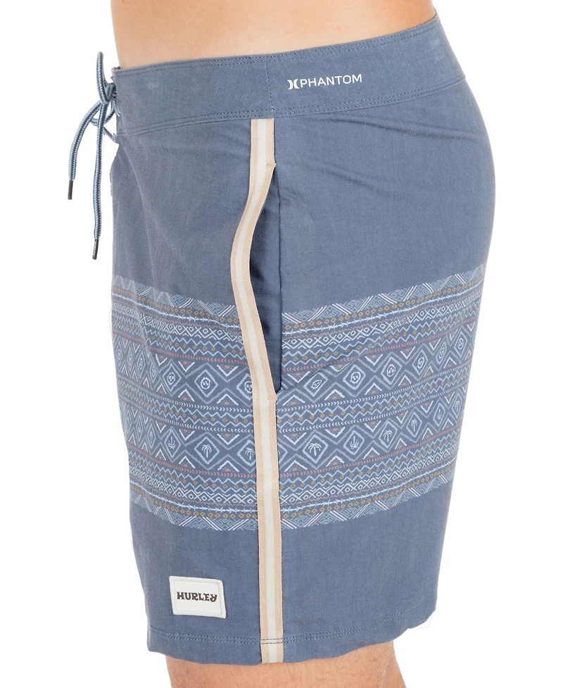 Hurley Men's Printed Drawcord Swim Shorts